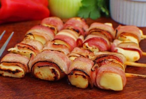 Medalhão de Queijo Coalho com Bacon